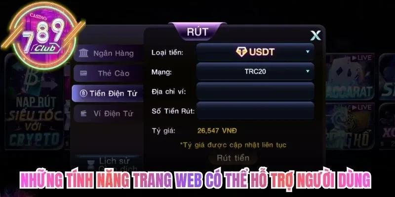 Những tính năng trang web có thể hỗ trợ người dùng hiệu quả